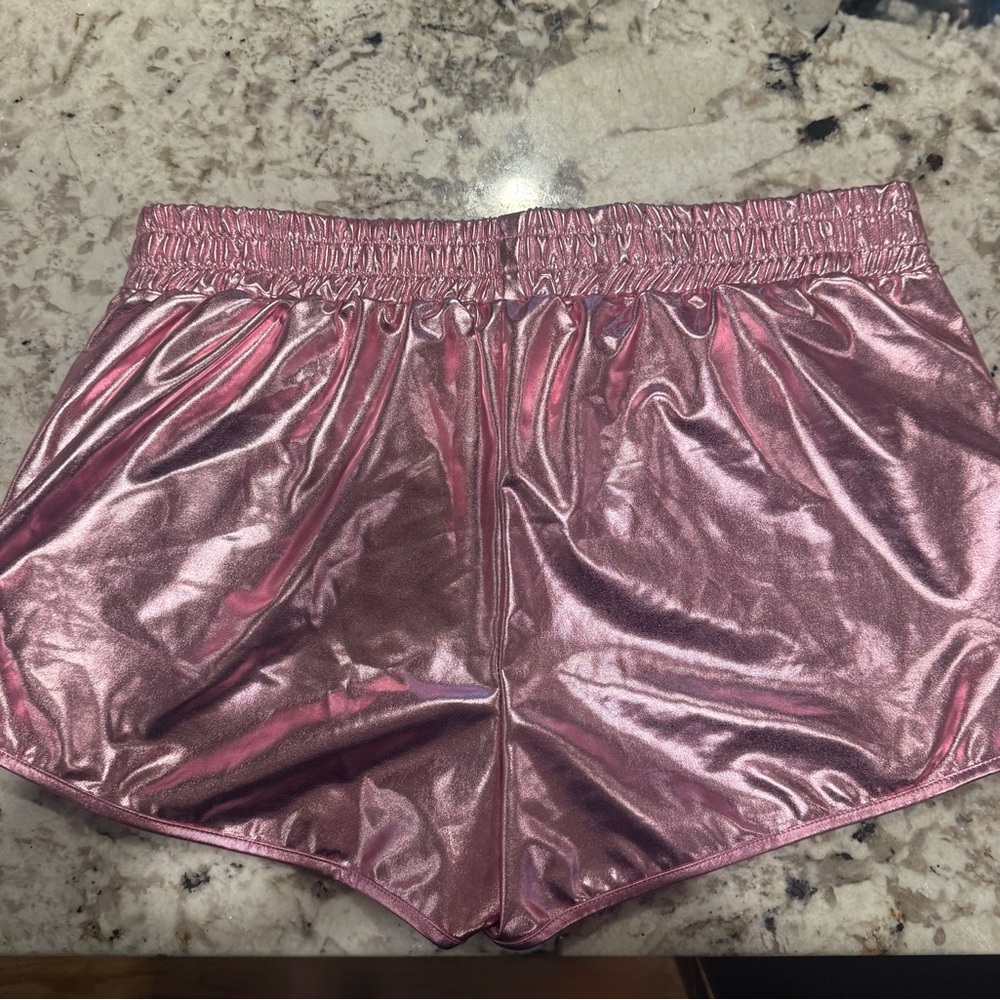 *GENTLY WORN* Spirit Halloween Size L Pink Costume Hot Pants